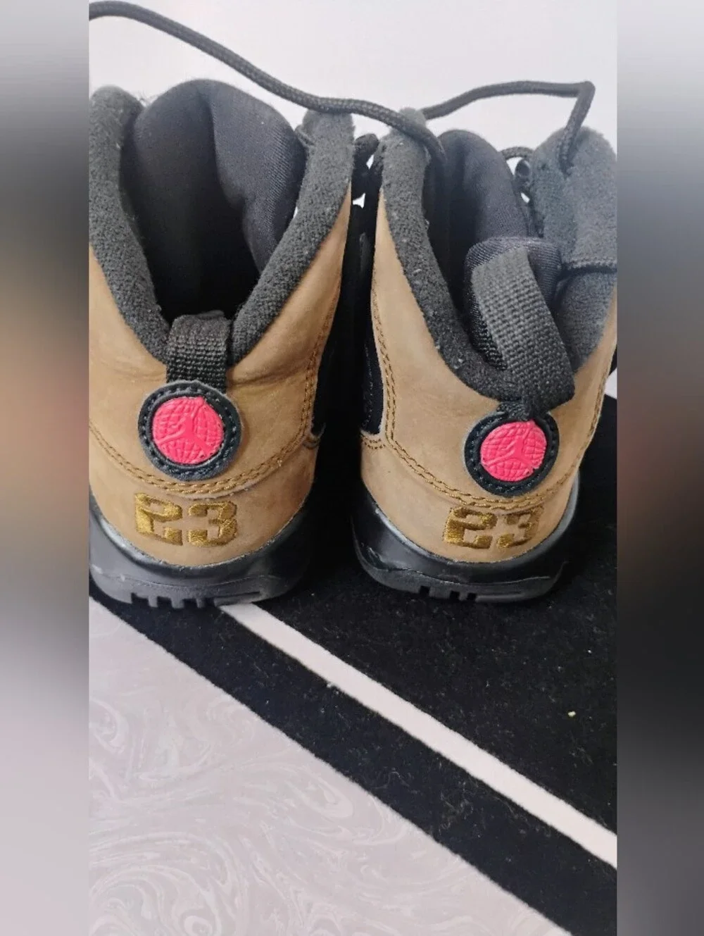 Nike Air Jordan 9 Retro Olive Baby Toddler Shoes Sz 11C Black Olive 401811-030